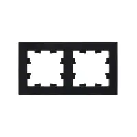 Рамка двухпостовая ATLASDESIGN универсальная карбон