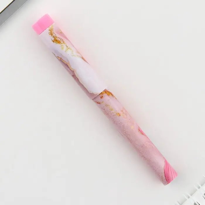 Ручка шариковая, синяя паста 0.7 мм с колпачком пластик «Мрамор» Ручка шариковая, синяя паста 0.7 мм с колпачком пластик «Мрамор»