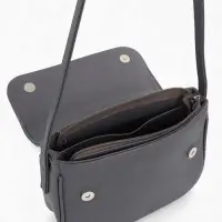 Сумка женская мессенджер TEXTURA на магните, 25&times;7.5&times;19 см, серая