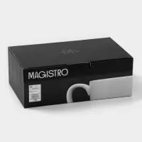 Набор кружек Magistro Mien, 270 мл, 6 шт., фарфор, белый