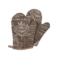 Набор кух. (рукавица стег.18х28см -2шт), рогожка 160г/м2, Гурмэ