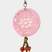 Брелок "Ловец снов" 19 см, цв. розовый Брелок "Ловец снов" 19 см, цв. розовый