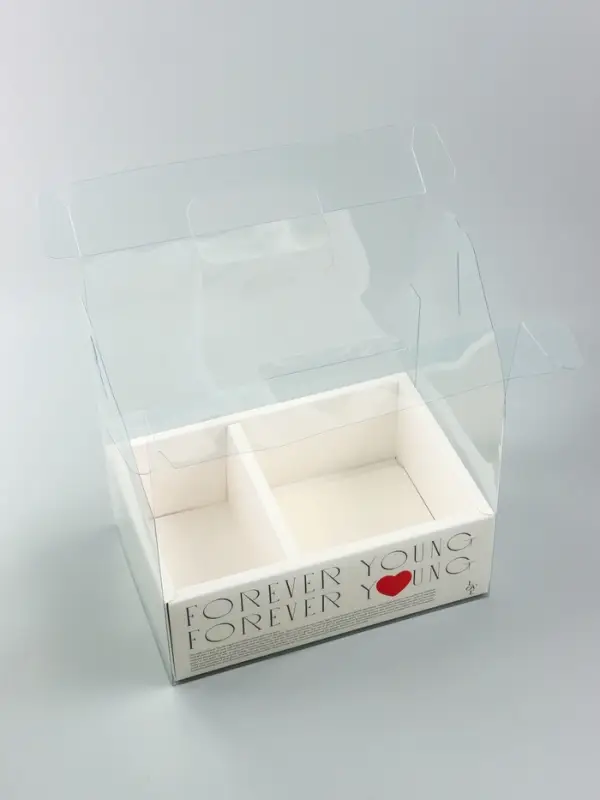 Коробка с PVC для цветов и десертов 26&times;18&times;30 см, любовь