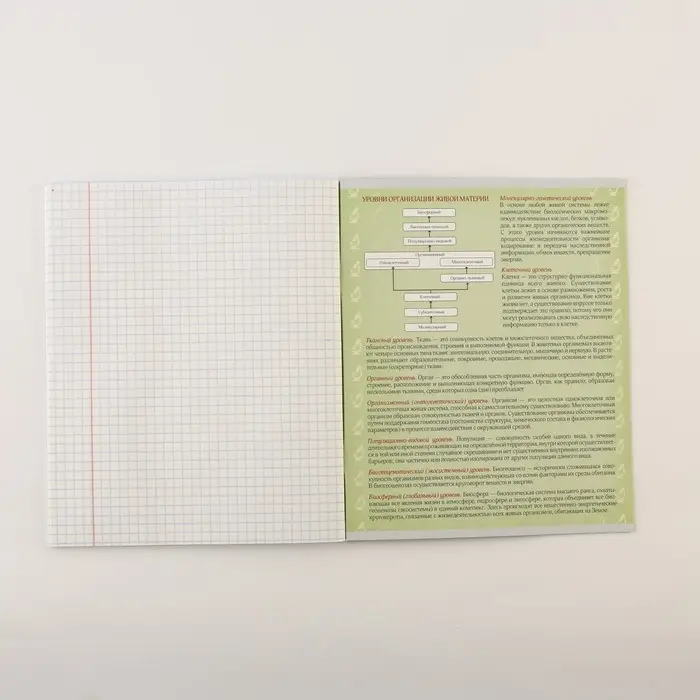 Набор тетрадей А5, 48 л "Шрифты" биология, физика, химия