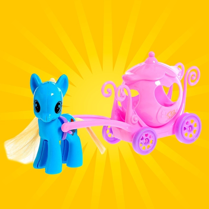 Набор пони «Милашка» 2 шт., с аксессуарами, цвета МИКС Набор пони «Милашка» 2 шт., с аксессуарами, цвета МИКС