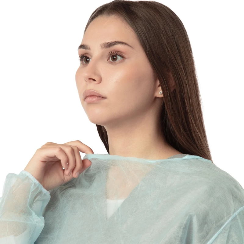 Халат ЕВРО н/с, рукав рез, дл.140 см, р.52-54 пл.25, 5шт/уп Инмедиз