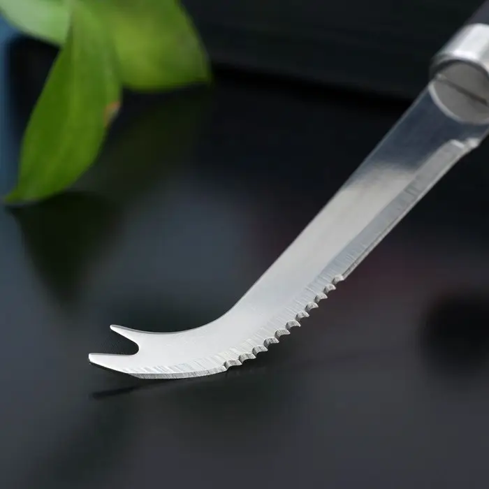 Нож для сыра Доляна Venus, нержавеющая сталь, цвет чёрный Нож для сыра Доляна Venus, нержавеющая сталь, цвет чёрный