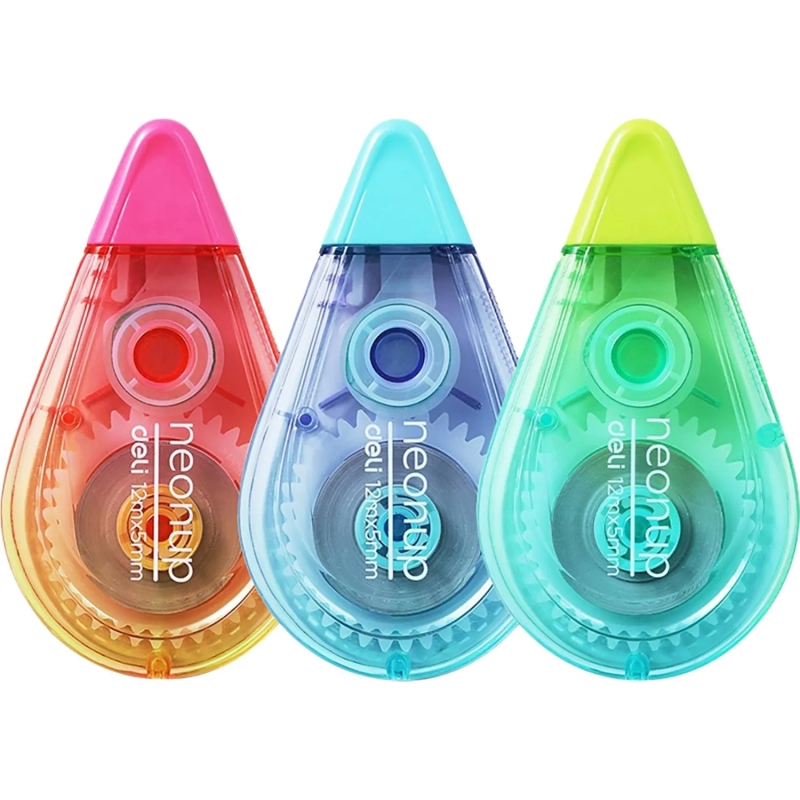 Корректирующая лента Deli NEONUP, 5ммx12м, бесшумн, в асс, EH360B