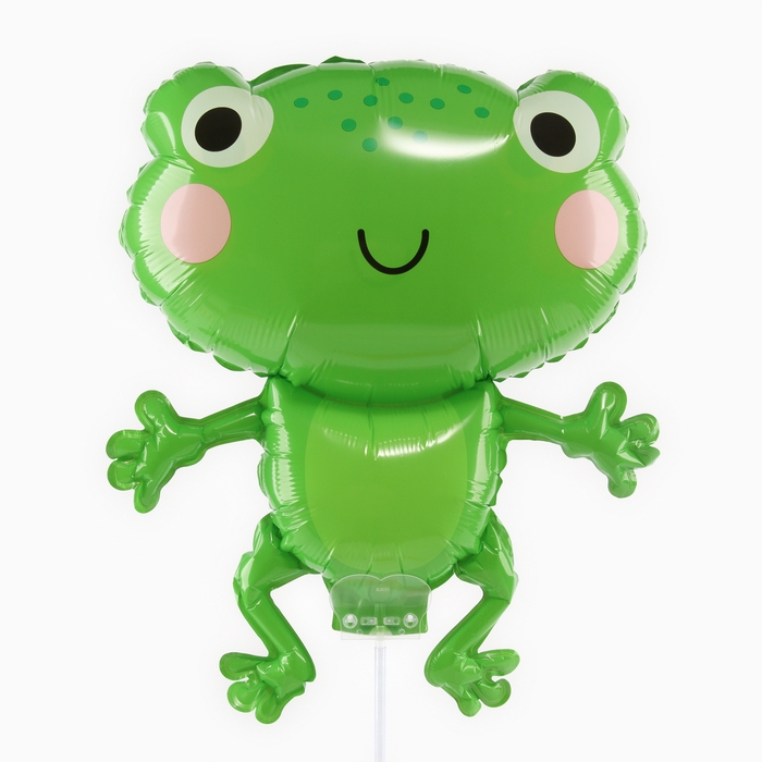 Шар фольгированный 14 Шар фольгированный 14" «Добрый лягушонок», с палочкой