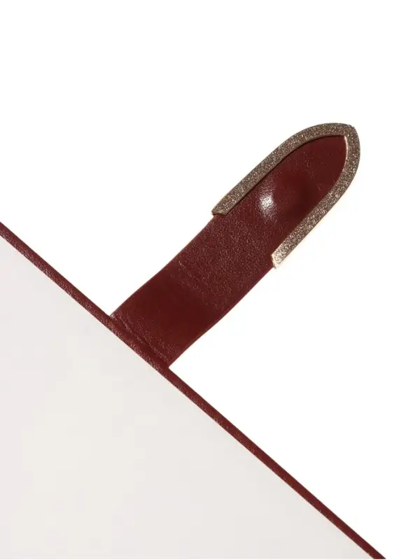 Ежедневник недатированный формат А5, с хлястиком, 112л, линия, пвх, Коричневый