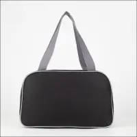 Сумка для обуви TEXTURA, на молнии, наружный карман, размер 33&times;10&times;20 см, серая