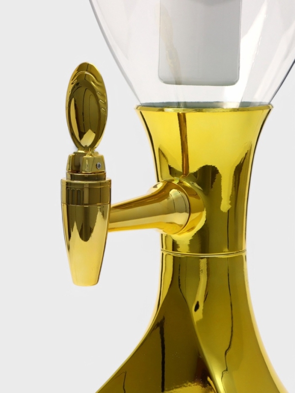 Башня пивная MonlinGold, 3 л, ёмкость для льда, подсветка, пластик, залотистый Башня пивная MonlinGold, 3 л, ёмкость для льда, подсветка, пластик, залотистый