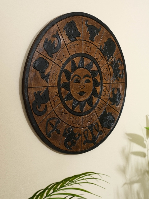 Панно резное МДФ  Панно резное МДФ "Гороскоп", 40х40х0,6 см