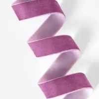 Лента бархатная, 25 мм, 18&plusmn;1 м, сиреневая №199