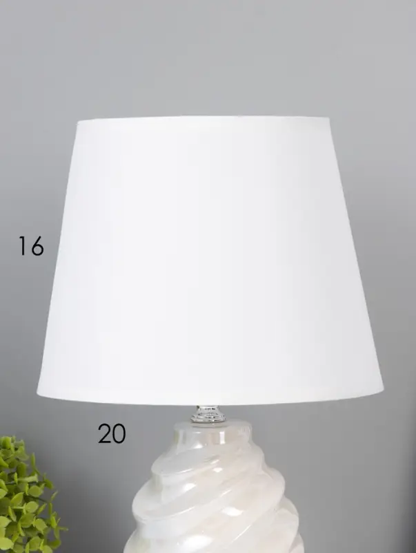 Лампа настольная E27 40Вт "Ракушка" беж перламутр 20х20х32 см