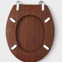 Сиденье для унитаза с крышкой &laquo;Натуральное дерево&raquo;, 45&times;35 см, цвет орех