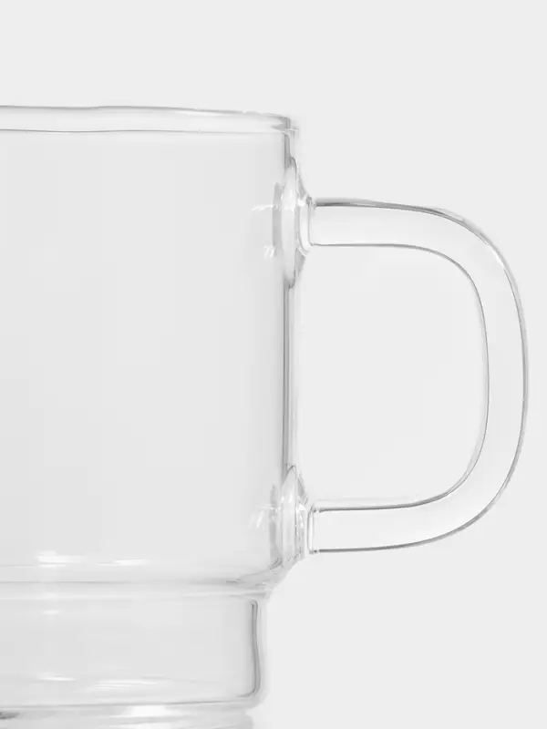 Кружка Magistro &laquo;Боттом&raquo;, 450 мл, 9.5&times;8 см штабелируемая, боросиликатное стекло, прозрачная