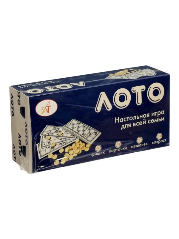 Русское лото 24 карточки, 90 фишек
