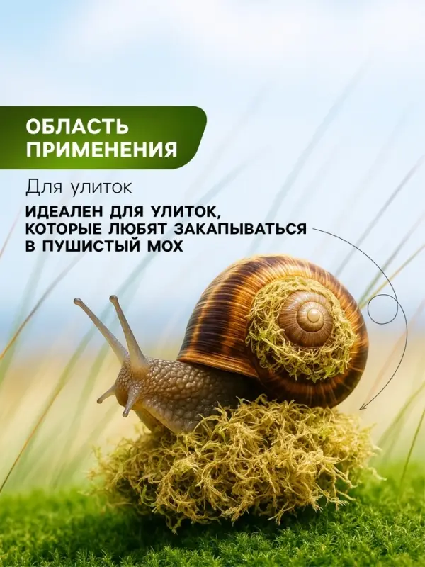 Мох сфагнум для террариумов &laquo;Рецепты дедушки Никиты&raquo; 3 л