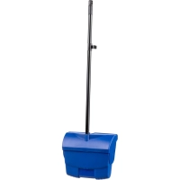 Набор для уборки совок-ловушка с метлой на рукоятке, син