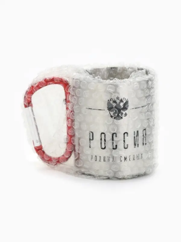 Кружка туристическая с карабином &laquo;Россия&raquo;, 180 мл