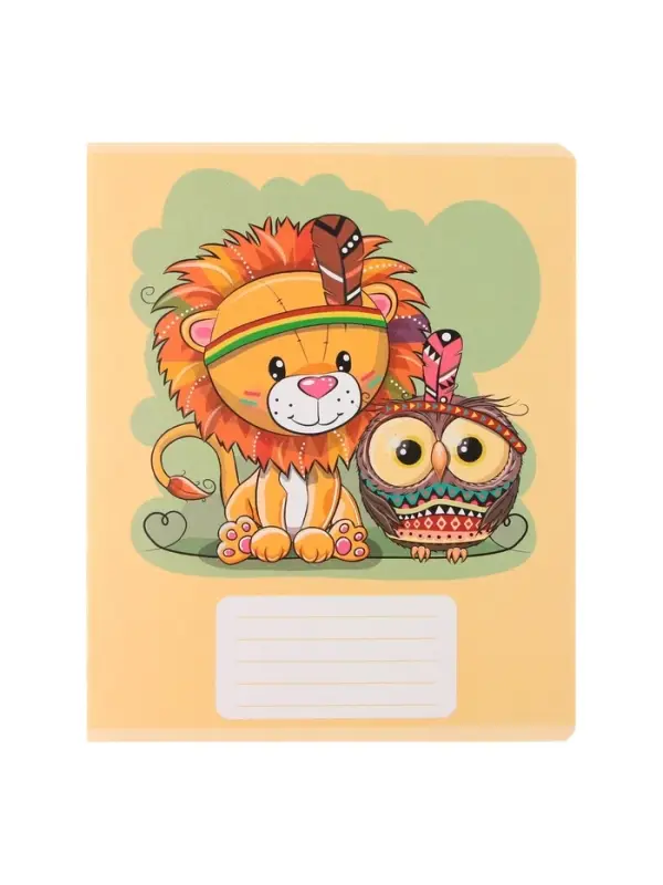 Комплект тетрадей из 10 штук, 12 листов в линию Calligrata "Тигрёнок", обложка мелованный картон, блок офсет, 5 видов по 2 штуки