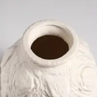 Ваза настольная керамика "Элой" 18х12 см, белый Ваза настольная керамика "Элой" 18х12 см, белый