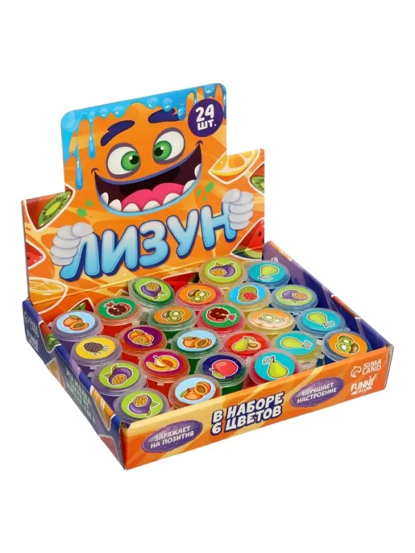Лизун - слайм Funny toys &laquo;Фрукты&raquo;, МИКС