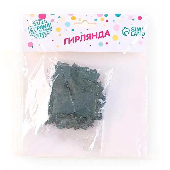 Гирлянда &laquo;Ёлочки&raquo;, 2 метра, зелёная