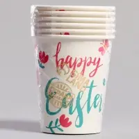 Стаканы бумажные одноразовые «Пасха», 6 шт.