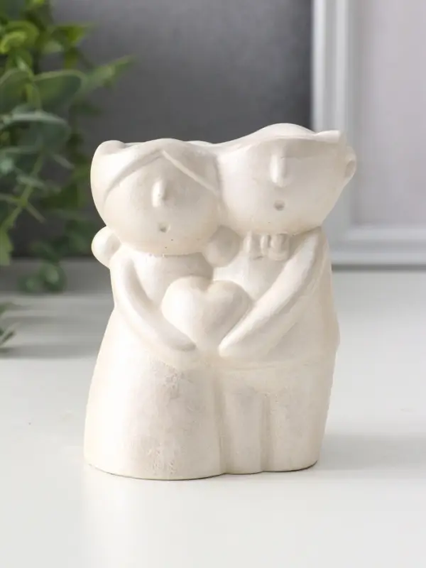 Подсвечник для тонких свечей «Пара», 10×7.5×5.5 см, перламутр