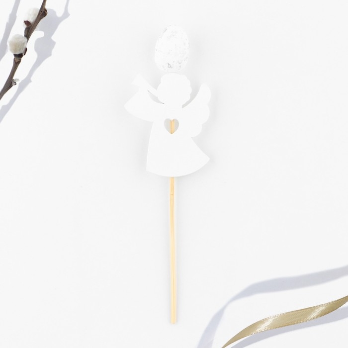 Топпер деревянный для кулича «Ангел» на пасху, микс, 5,4 х 4,5 см Топпер деревянный для кулича «Ангел» на пасху, микс, 5,4 х 4,5 см