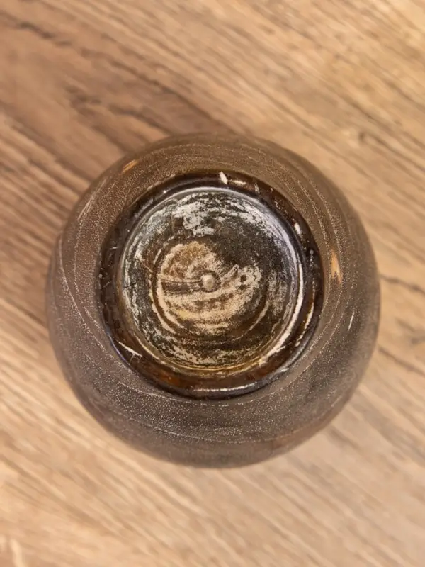 Подсвечник, d=4 см, 8&times;8&times;15 см, дерево джати, тёмно-коричневый