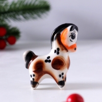 Сувенир Конь Мираж, 6,5х5,5х2,5 см, гжель, цвет
