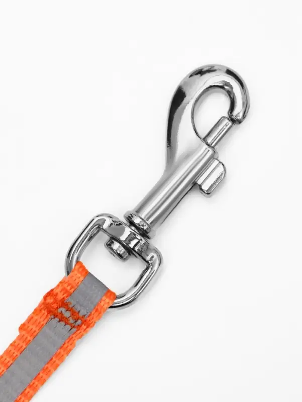 Рулетка &laquo;Пижон&raquo;, 3 м, до 15 кг, трос, светоотражающая, прорезиненная ручка, оранжевая