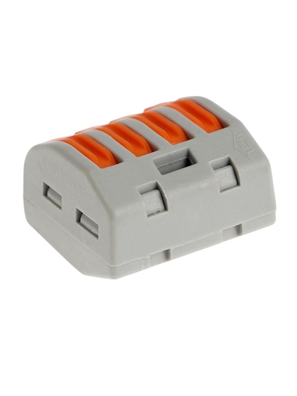 Строительно-монтажная клемма СК-319, 32А, 0,08-2,5 мм2, 4 отв., с рычажком, набор 10 шт Строительно-монтажная клемма СК-319, 32А, 0,08-2,5 мм2, 4 отв., с рычажком, набор 10 шт