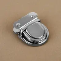 Застёжка для сумки, 4.3×3.8 см, цвет серебряный