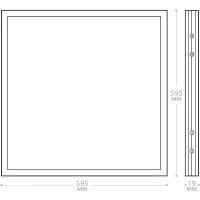 Светильник светодиодный Feron AL2115 встраиваемый 36W 6500K белый (21085)