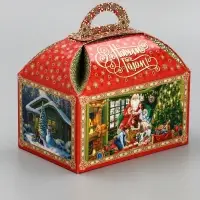 Подарочная новогодняя коробка «Атмосфера» Ларец малый 18.5×12.5×19 см Подарочная новогодняя коробка «Атмосфера» Ларец малый 18.5×12.5×19 см