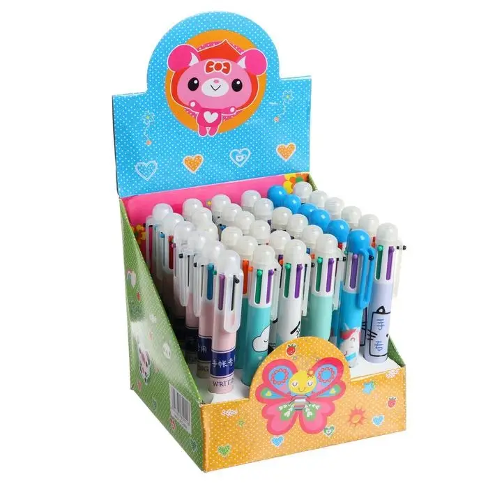 Ручка шариковая многоцветная, автоматическая, 6 цветов, корпус МИКС (штрихкод на штуке) Ручка шариковая многоцветная, автоматическая, 6 цветов, корпус МИКС (штрихкод на штуке)