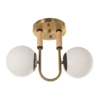 Люстра &laquo;Донна&raquo; 2&times;40 Вт Е27 черный/латунь 37&times;15&times;25 см