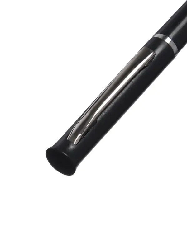 Ручка под логотип Calligrata, шариковая, поворотная, синий стержень, узел 0.7 мм, корпус чёрный матовый с серебристым