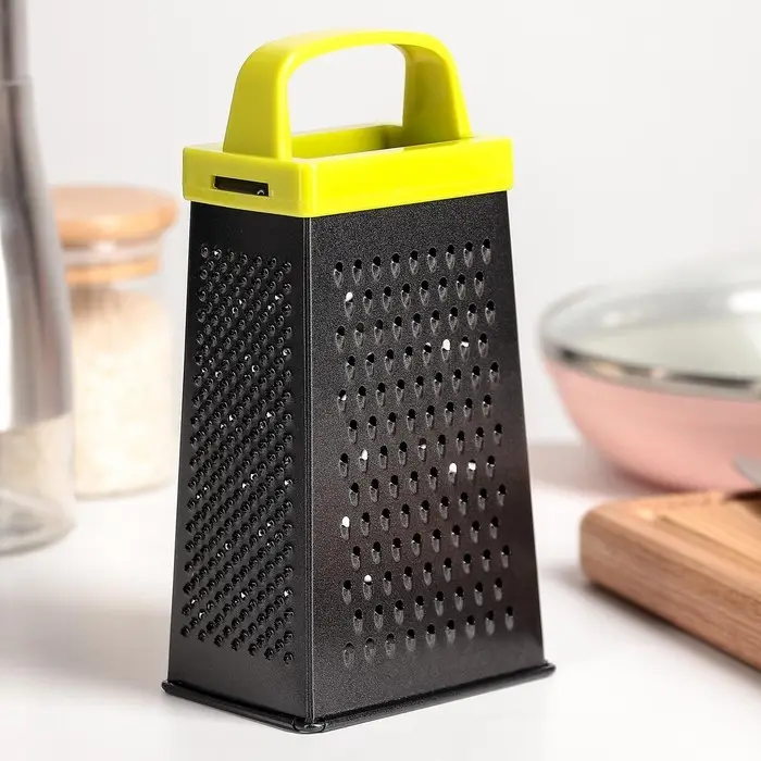 Тёрка четырёхгранная Доляна &laquo;Тёмная ночь&raquo;, 17 см, ручка МИКС