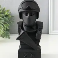 Статуэтка СВО "Воин", 9х19 см, графит Статуэтка СВО "Воин", 9х19 см, графит