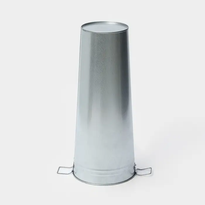 Вазон оцинкованный с ручками, 11 л, d=21 см, h=49 см, ГОСТ