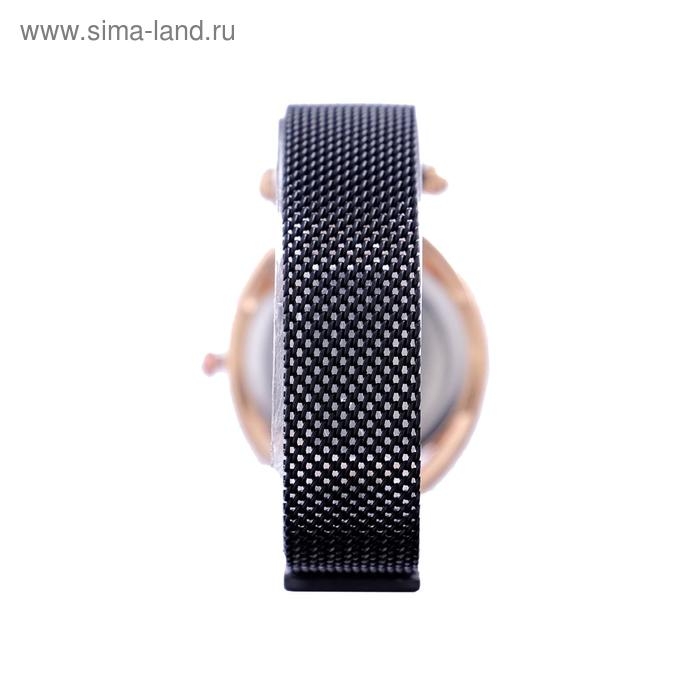 Часы наручные кварцевые женские Часы наручные кварцевые женские "Пэрис", d-2.5 см, черные