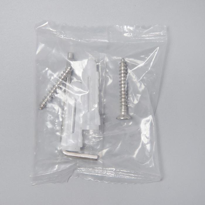 Держатель для зубных щёток, настенный, Accoona А11304, 2 стакана, стекло, цвет хром Держатель для зубных щёток, настенный, Accoona А11304, 2 стакана, стекло, цвет хром