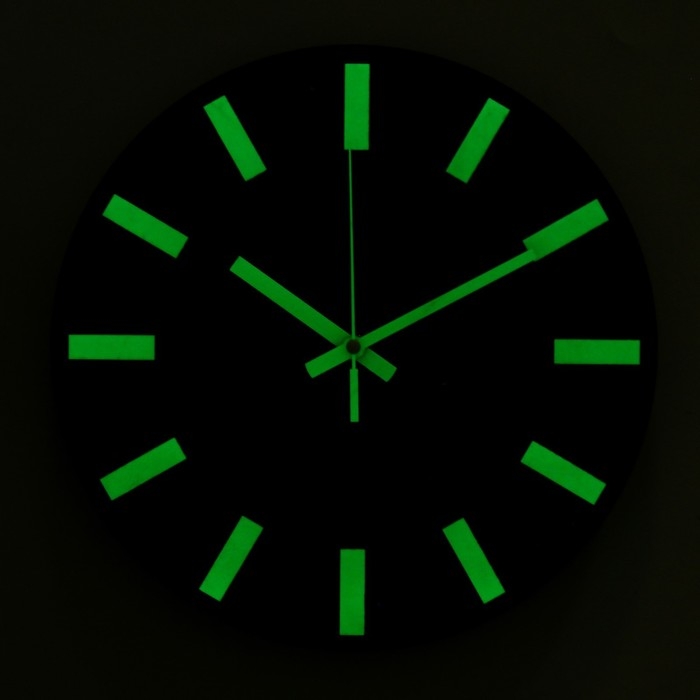 Светящиеся настенные часы, d-30 см Светящиеся настенные часы, d-30 см