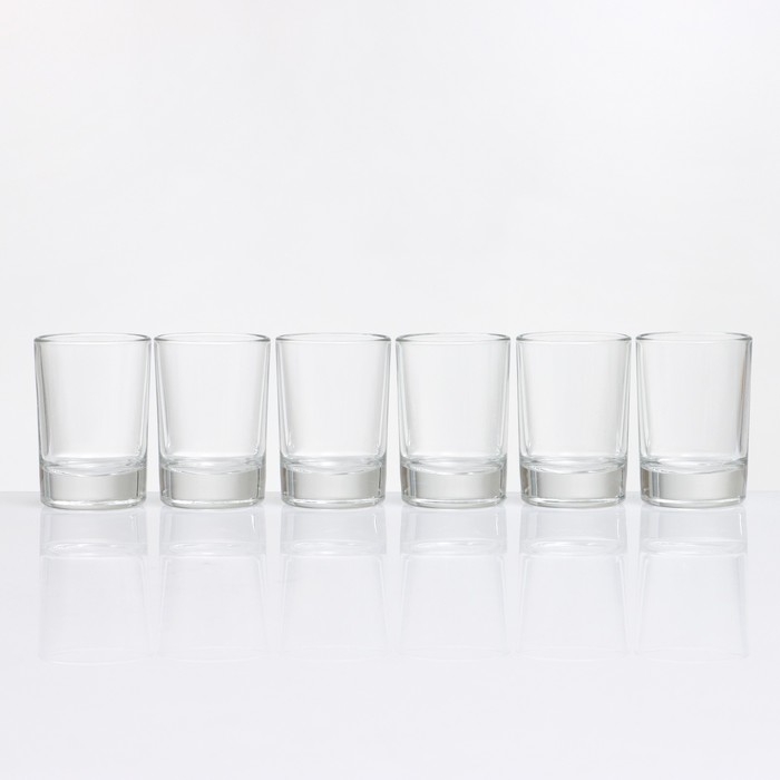 Минибар "Овал" 6 предметов: стопка 60 мл