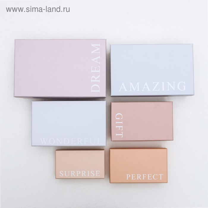 Набор коробок 10 в 1, упаковка подарочная, «Нежный», 12 х 7 х 4 - 32.5 х 20 х 12.5 см